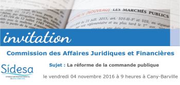 Commission des Affaires Juridiques : Réforme de la commande publique