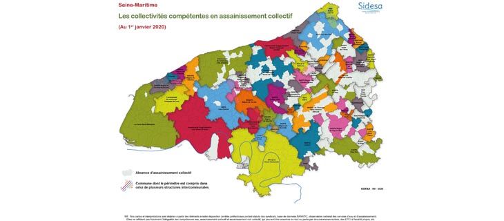 Les collectivités compétentes en Assainissement Collectif - Seine-Maritime